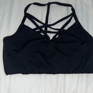 Black Victoria Secret Kris Kross Sports Bra